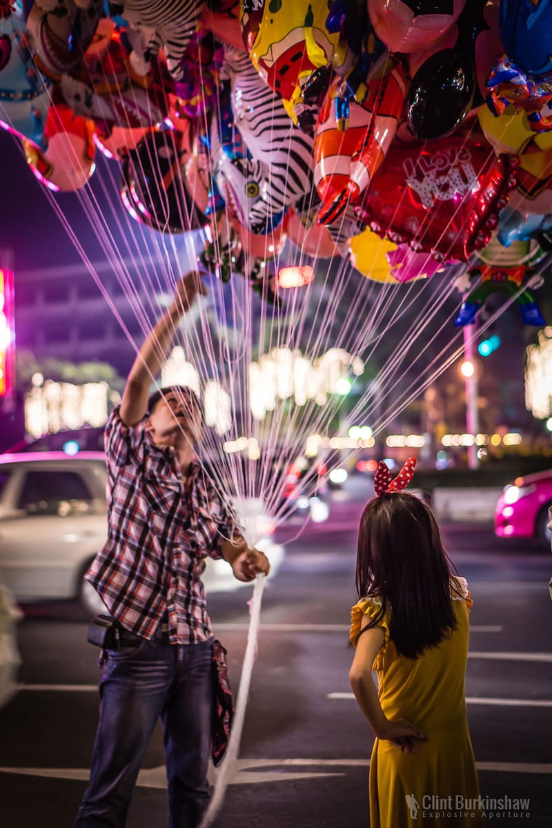 Girl and Balloon, Bangkok