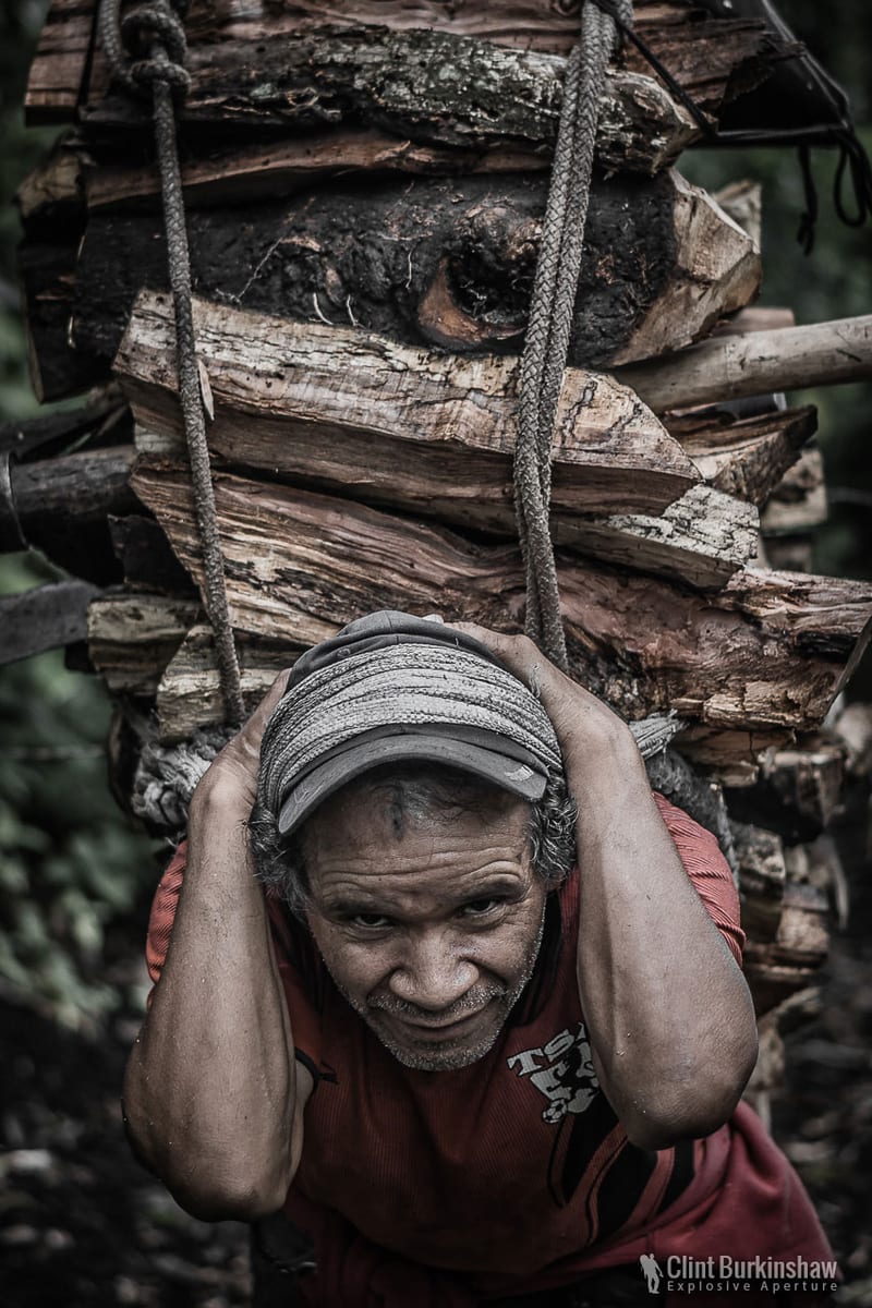 Hard working local, Volcan Pacaya
